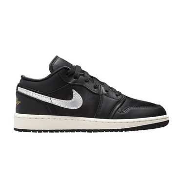 Air Jordan 1 Low SE GS 'Black Metallic Silver'