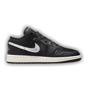Air Jordan 1 Low SE GS 'Black Metallic Silver'