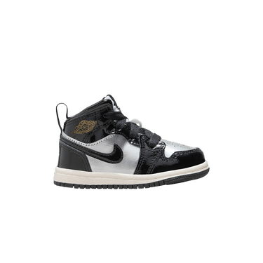 Air Jordan 1 Mid SE TD 'Black Metallic Silver'