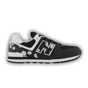 New Balance 574 Big Kid 'Black Florals'