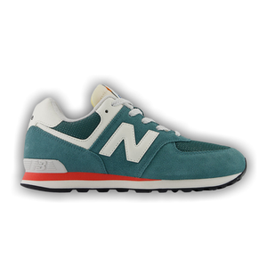 New Balance 574 Big Kid 'New Spruce Blast Red'