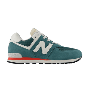 New Balance 574 Big Kid 'New Spruce Blast Red'