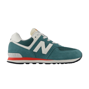 New Balance 574 Big Kid 'New Spruce Blast Red'