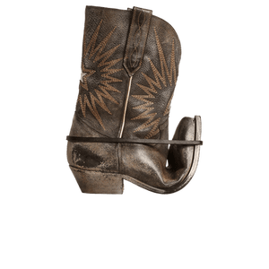 Golden Goose Low Wish Star Boot 'Black Ecru Silver'