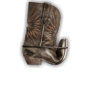 Golden Goose Low Wish Star Boot 'Black Ecru Silver'