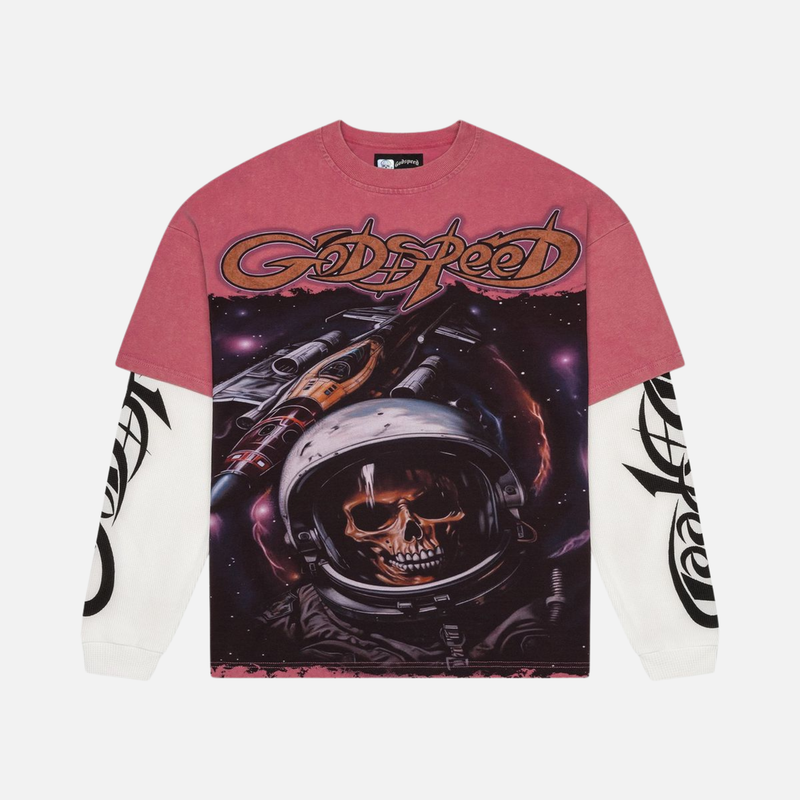 Godspeed Space Traveler Layered T-Shirt 'Pink'