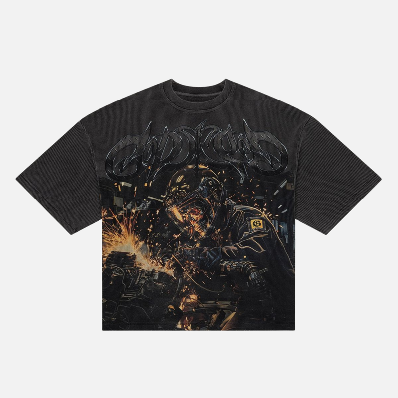Godspeed Under Construction Thermal T-Shirt 'Grey Wash'