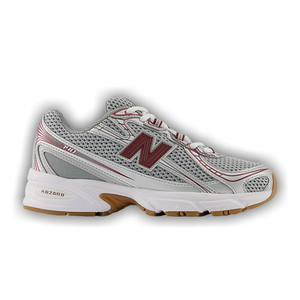 New Balance 740 Big Kid 'Silver Metallic Monarch Burgundy'