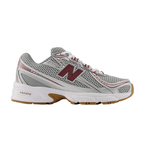 New Balance 740 Big Kid 'Silver Metallic Monarch Burgundy'