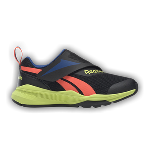 Reebok Equal Fit Little Kid 'Black Solar Acid Yellow'