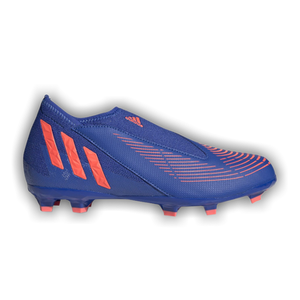 Adidas Predator Edge.3 Laceless FG J 'Hi-Res Blue Turbo'