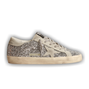 Golden Goose Wmns Superstar 'Silver Ice Grey Glitter'