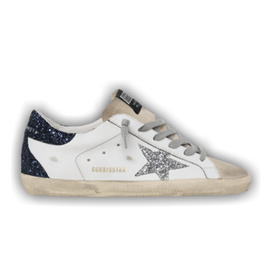 Golden Goose Wmns Superstar 'White Silver Blue Glitter'