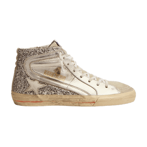 Golden Goose Wmns Slide Sneaker 'Silver Glitter'