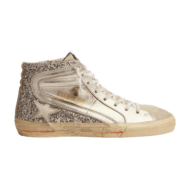 Golden Goose Wmns Slide Sneaker 'Silver Glitter'