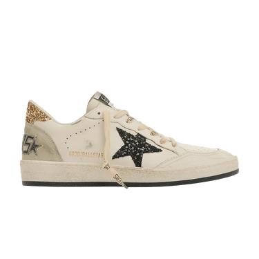Golden Goose Wmns Ballstar 'White Black Gold Ice'