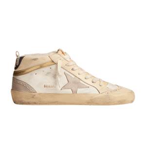 Golden Goose Wmns Mid Star 'Light Grey Gold'