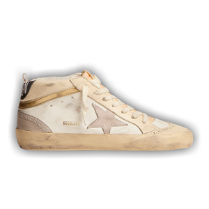 Golden Goose Wmns Mid Star 'Light Grey Gold'