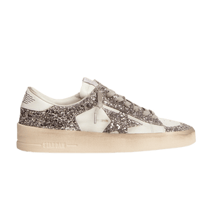 Golden Goose Wmns Stardan 'White Silver Glitter'