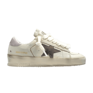 Golden Goose Wmns Stardan 'White Metallic Silver Pink'