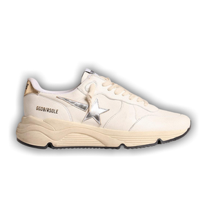 Golden Goose Wmns Running Sole 'White Silver Gold'