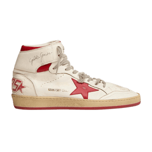 Golden Goose Wmns Sky Star High 'White Red'