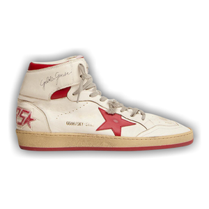 Golden Goose Wmns Sky Star High 'White Red'