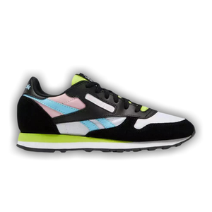 Reebok Classic Leather Big Kid 'Black White Digital Blue'