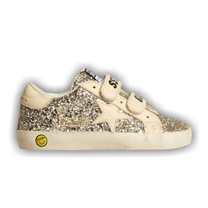 Golden Goose Old School Kid 'Platinum Glitter'