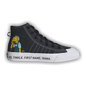 The Simpsons x adidas Nizza Hi RF J 'Pranks On Moe'