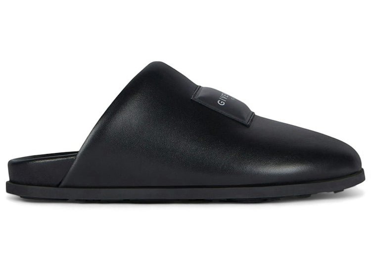 Givenchy Label Flat Mules Black (Women's) BE30AKE2GB-001