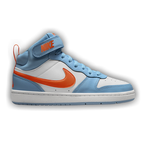 Nike Court Borough Mid 2 GS 'Aquarius Blue Total Orange'