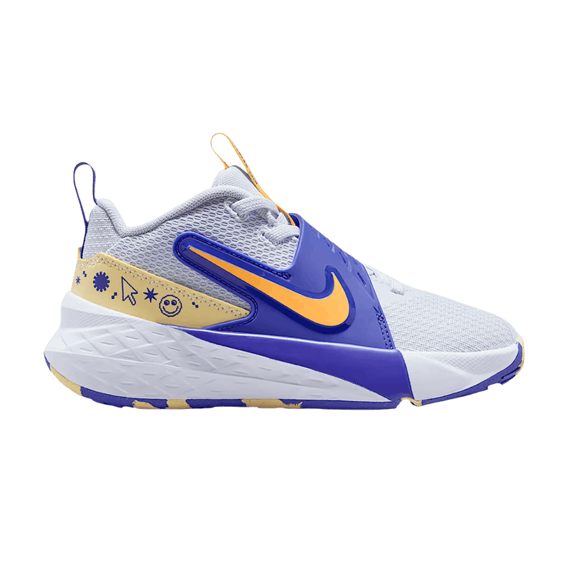 Nike Team Hustle D 12 PS 'Football Grey Lapis Soft Yellow' HF6280 020