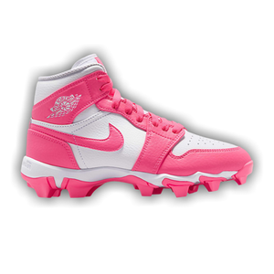 Air Jordan 1 Mid Cleat GS 'White Sunset Pulse'