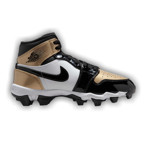 Air Jordan 1 Mid Cleat GS 'Gold Toe'