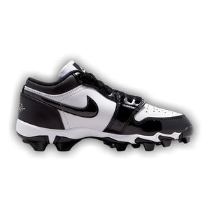 Air Jordan 1 Low GS Cleats 'White Black'