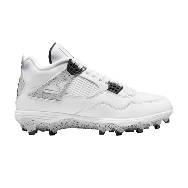 Air Jordan 4 Retro TD Cleat 'White Cement'
