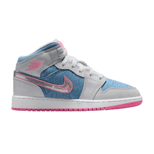 Air Jordan 1 Mid GS 'Denim Sequin'