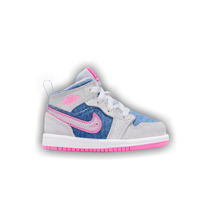 Air Jordan 1 Mid SE TD 'Denim Sequin'