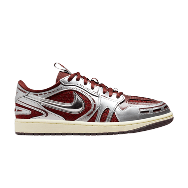 Wmns Air Jordan 1 Low Method of Make V3 'Dark Team Red Metallic Silver'