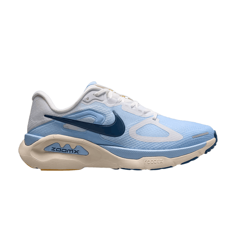 Nike Wmns Structure Plus 'White Aluminum Blue Sun Dial Yellow Mysterious Deep Sea Blue' HQ3049 103