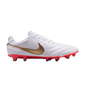 Nike Tiempo Ligera Pro FG Low 'White Bright Crimson Blur'