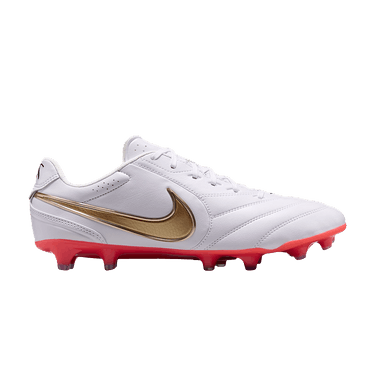 Nike Tiempo Ligera Pro FG Low 'White Bright Crimson Blur'