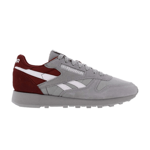 Reebok Classic Leather 'Pure Grey Classic Burgundy'