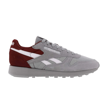 Reebok Classic Leather 'Pure Grey Classic Burgundy'