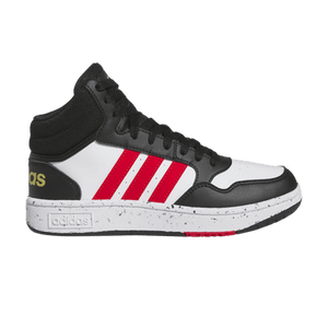 Adidas Hoops Mid J 'Black White Vivid Red'