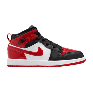 Air Jordan 1 Mid SE PS 'Patent Bred Toe'
