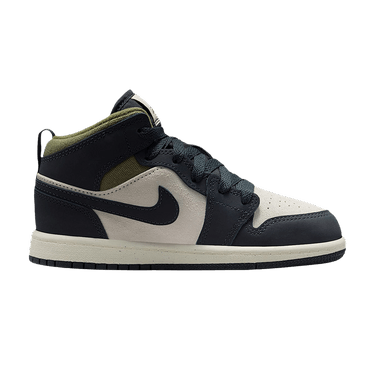 Air Jordan 1 Mid SE PS 'Light Orewood Brown Medium Olive'