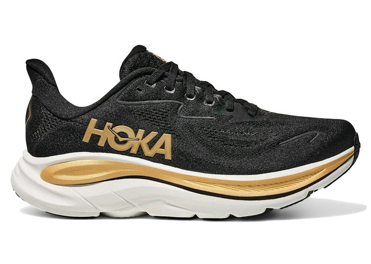 Hoka One One Clifton 10 Black Gold (Women's) 1162031-BKGD