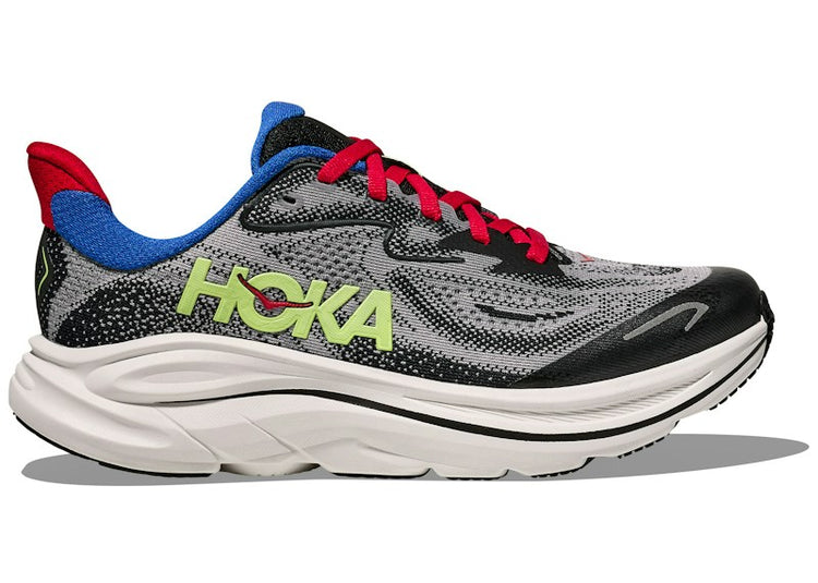 Hoka One One Clifton 10 Foggy Grey Black (GS) 1168860-FRYB